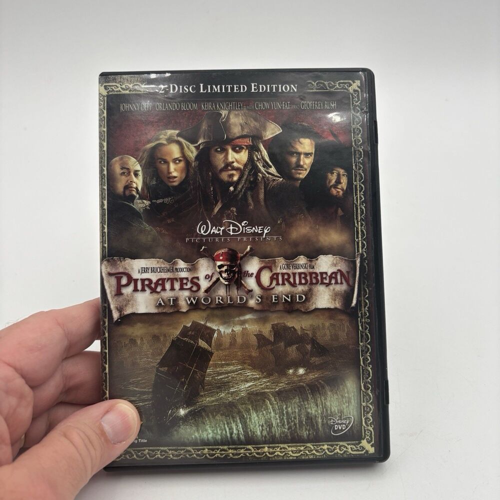 Disney Pirates Caribbean At Worlds End DVD 2-Disc Limited Edition Johnny Depp